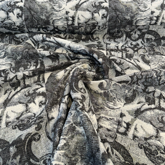 Upholstery Molveno Graphite Black Swavelle Chenille Fabric