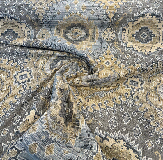 Upholstery Swavelle Symbology Bluestone Chenille Fabric