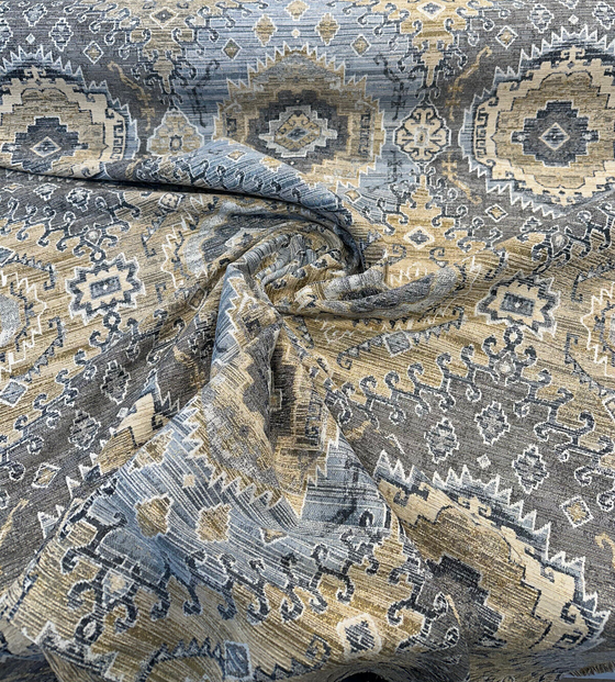 Upholstery Swavelle Symbology Bluestone Chenille Fabric