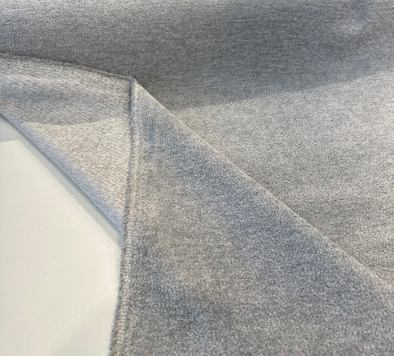Sunbrella Chenille Fur Gray Soft Outdoor Upholstery Fabric
