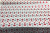 red sequence linen fabric 