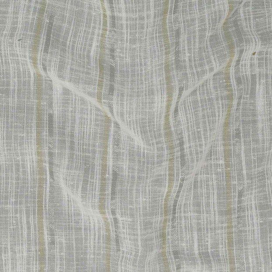 Salt and Birch Specialty Fabric - P Kaufmann Salt White Gold Byline Elegant  Sheer Fabric  By the yard