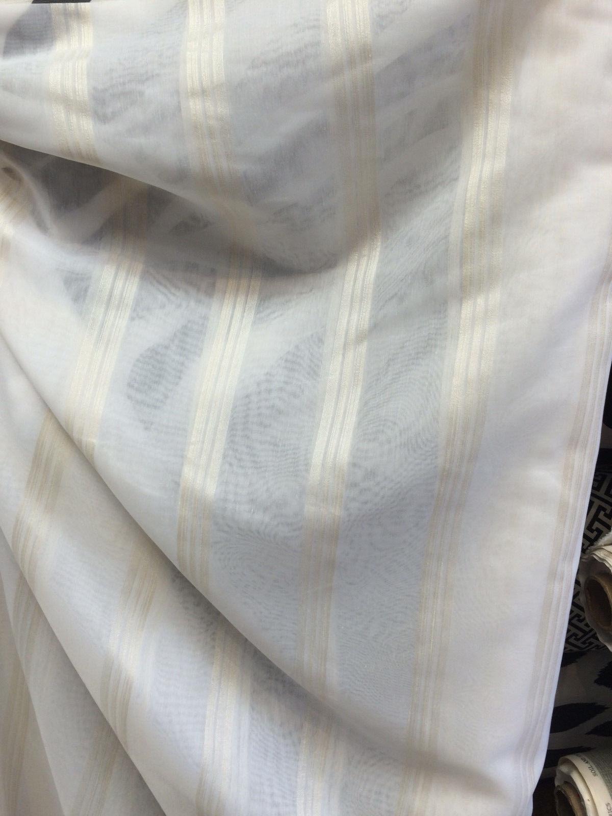P Kaufmann GONDOLA STRIPE Sheer fabric 118'' wide By the yard ...