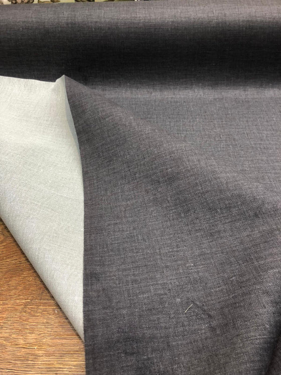 Westend Charcoal Super Velvet With Backing Fabric by the yard