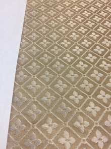  Sand Diamond Checks Brocade Italian Bella Multipurpose Upholstery Fabric 57''