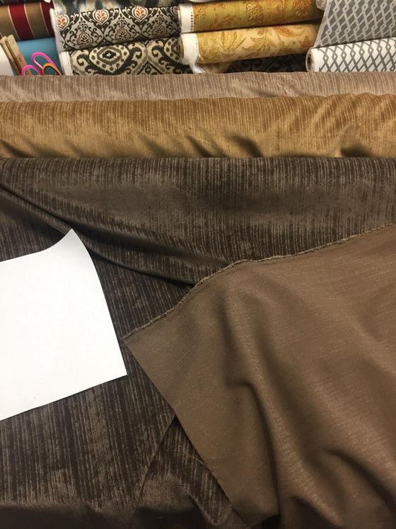 P Kaufman Kismet Woven walnut Drapery upholstery Multipurpose Fabric by the yard