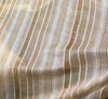 Gold Beautiful stripes 120'' inch double width Fabric  By the yard