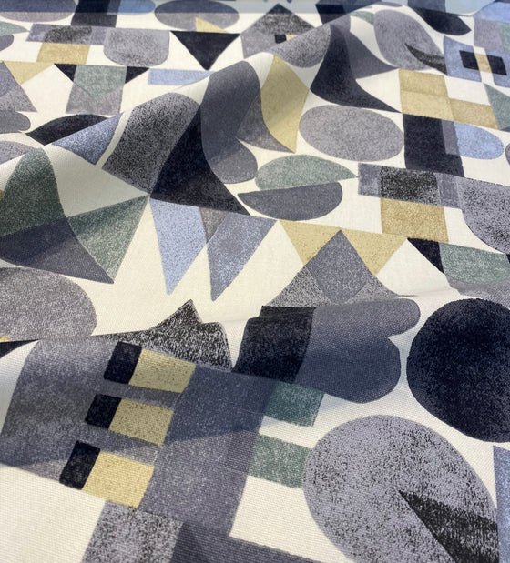 Block Letters Onyx Waverly Novogratz Multi Purpose Fabric