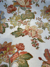 Swavelle Dublique Opal Rust Floral Linen Rayon Fabric