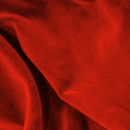 Charisma Velvet Velour Cherry Red IFR 25 oz Drapery Fabric
